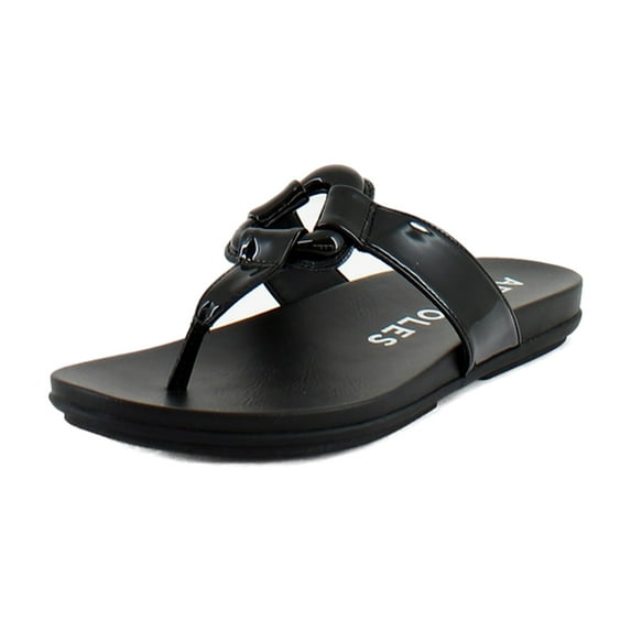 Aerosoles Fallon Women's Sandals Black Faux Leather Size 6.5 M