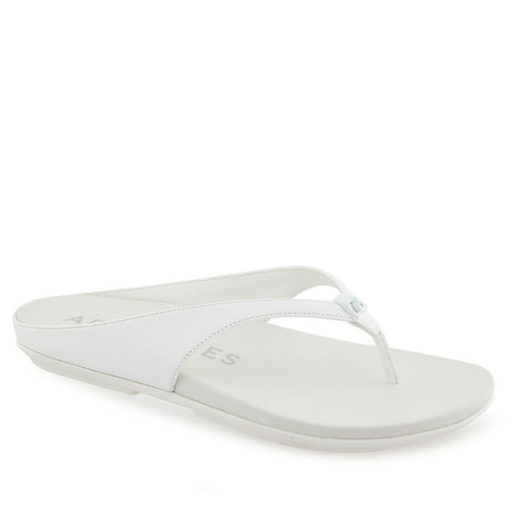 Aerosoles Fisher Women's Flat Thong Sandals Color: Bright White Size: 6 MED