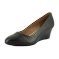 thumbnail image 1 of Aerosoles Iris Women's Heels Black Leather Size 9 W, 1 of 8