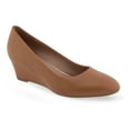 thumbnail image 1 of Aerosoles Iris Women's Leather Dress Pumps Color: Tan Size: 7, 1 of 4