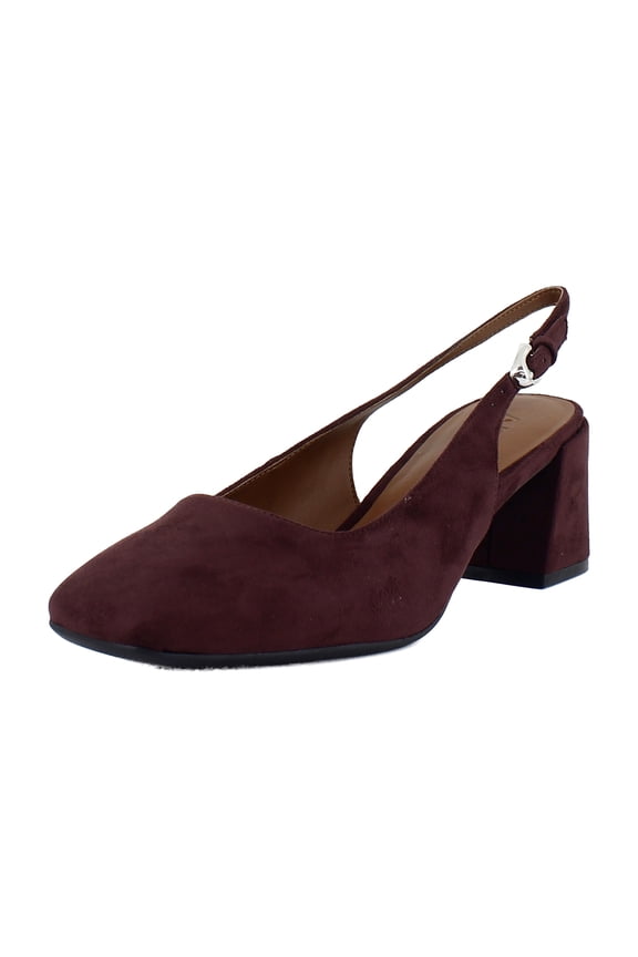 Izara Women's Heels Fig Faux Suede Size 8.5 M