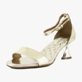 thumbnail image 1 of Aerosoles Jazzy Women's Heels Gold Mirror Metallic Size 9.5 M, 1 of 8