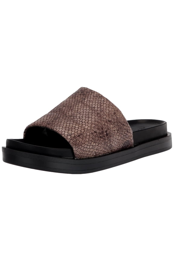 Leila Slide Sandal Grey Snake  LEILA-079 Women's Size 8