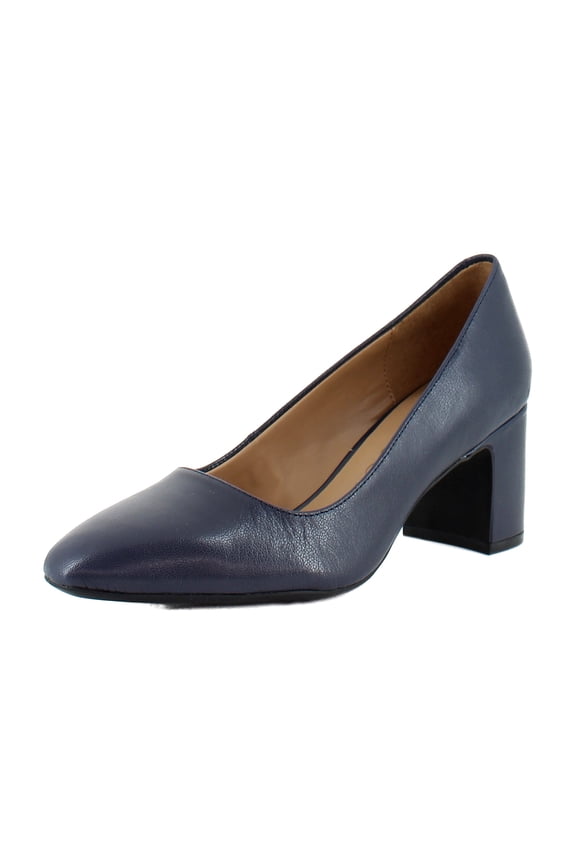 Minetta Women's Heels Navy Leather Size 9 W