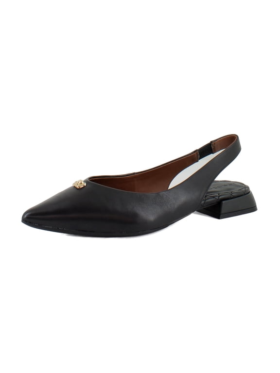 Nayana Women's Flats Black Leather Size 8 M