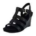 thumbnail image 1 of Aerosoles Pippa Women's Sandals Black Faux Leather Size 10 M, 1 of 8