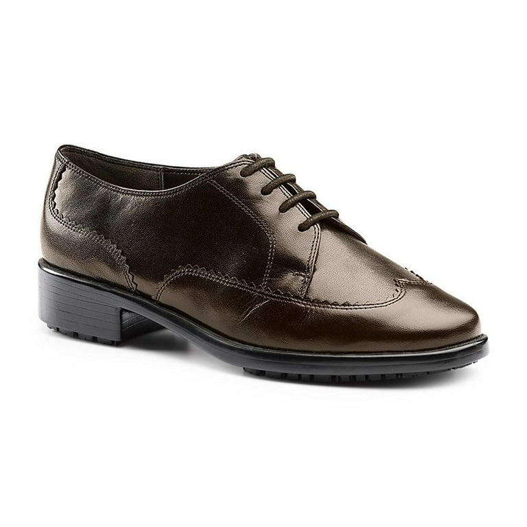 Aerosoles SureGrip Women s Accomplishment Brown Oxford Walmart