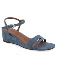 thumbnail image 1 of Aerosoles Witt Women's Wedge Sandals Color: Blue Jean Denim Size: 7, 1 of 4