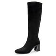 thumbnail image 1 of Aerosoles Women's CENTOLA Knee High Boot, Black Faux Suede, 12, 1 of 1