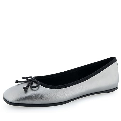 Aerosoles Women's Catalina Ballet Flat, Graphite PU Leather, 6