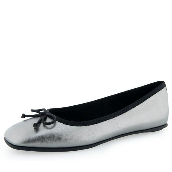 Aerosoles Women's Catalina Ballet Flat, Graphite PU Leather, 7