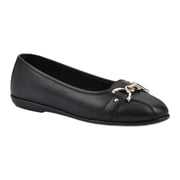 Aerosoles Big Ben Womens Comfort Buckle Ballet Flats, Wide Width Available