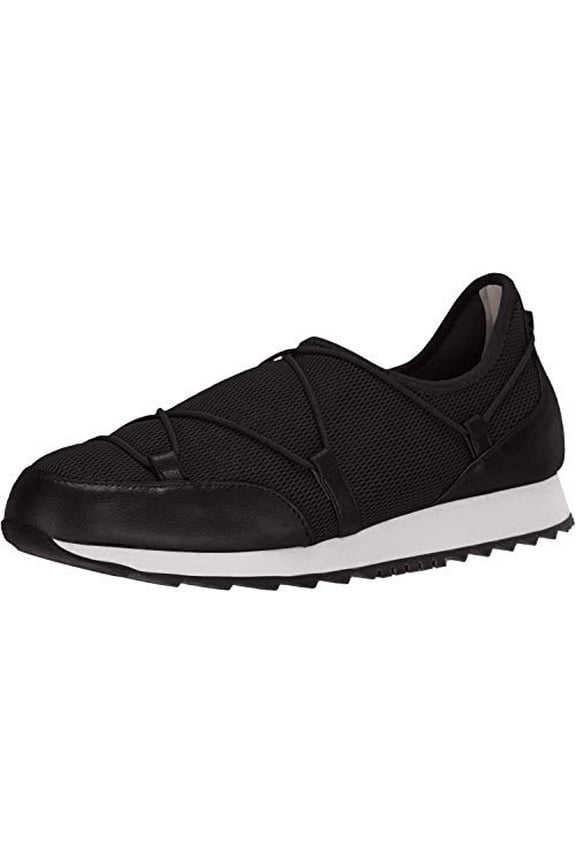 Women's Flashy Shoe Black Combo Slip On Low Top Fashion Sneakers (Black Combo, 5.5)