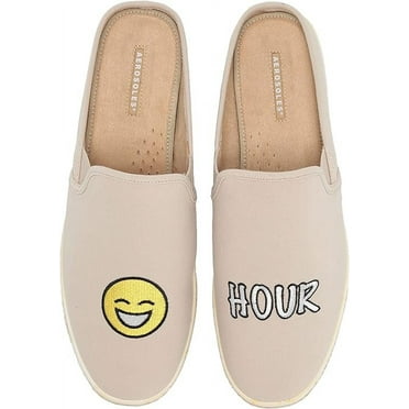 Aerosoles Women's Fun for All Slip On Rounded Toe Slip On Flat Low Top Sneakers (Natural Fabric, 5.5)