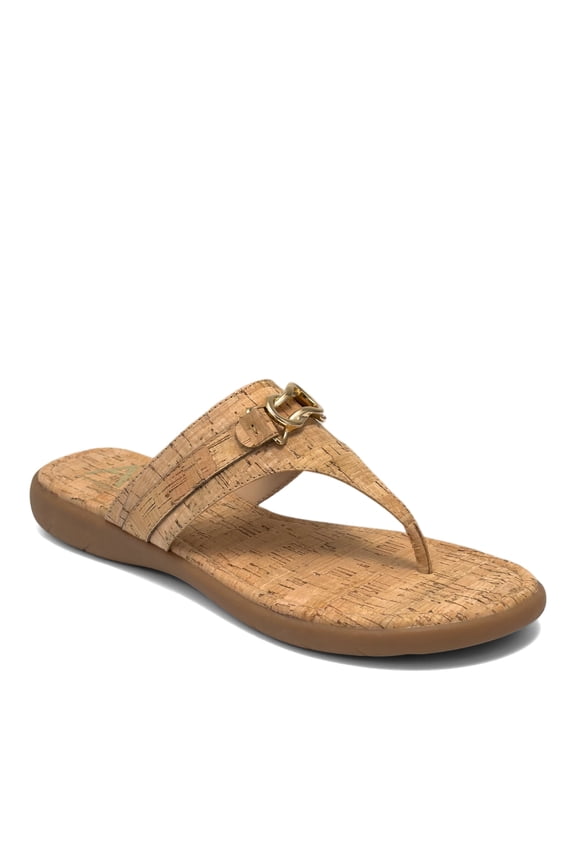 Women's Buckle Thong Sandal, Wide Width