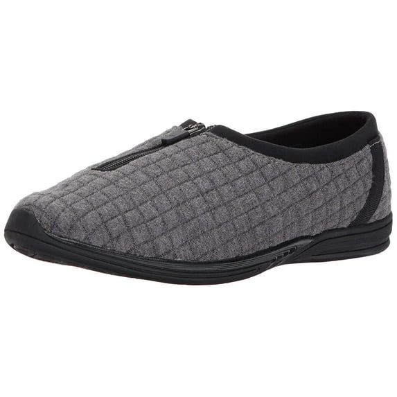 Aerosoles Women's Traveler Memory Foam Zip Flats US 11 Grey Combo