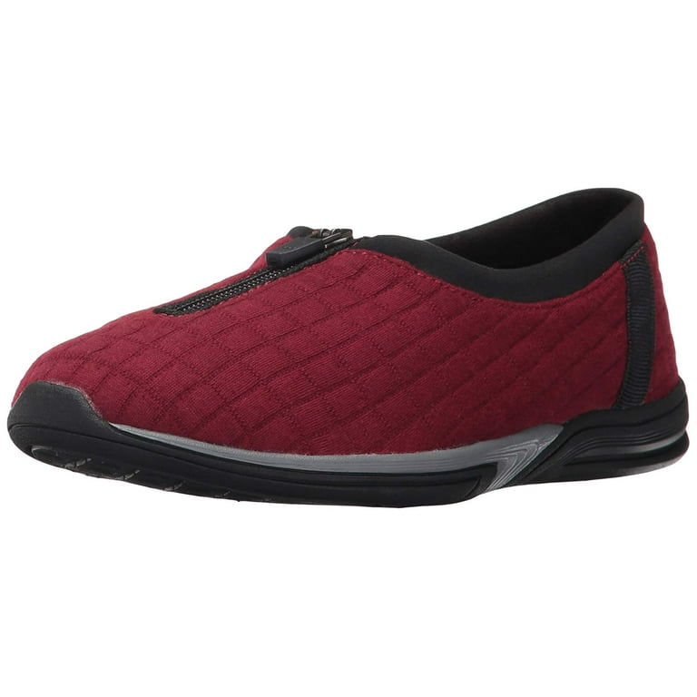Aerosoles Women's Traveler Memory Foam Zip Flats US Dark Red
