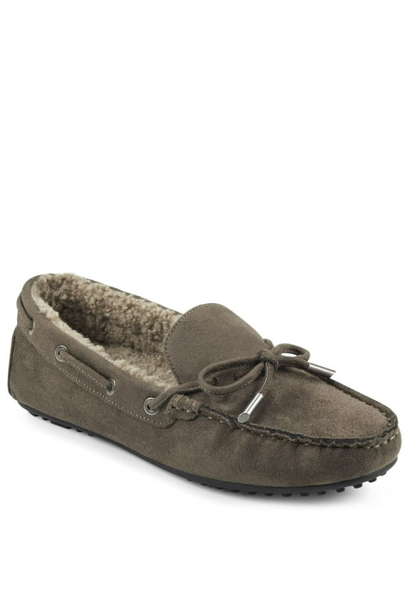 Women's Winter Boater Casual Moccasins 10M TAUPE