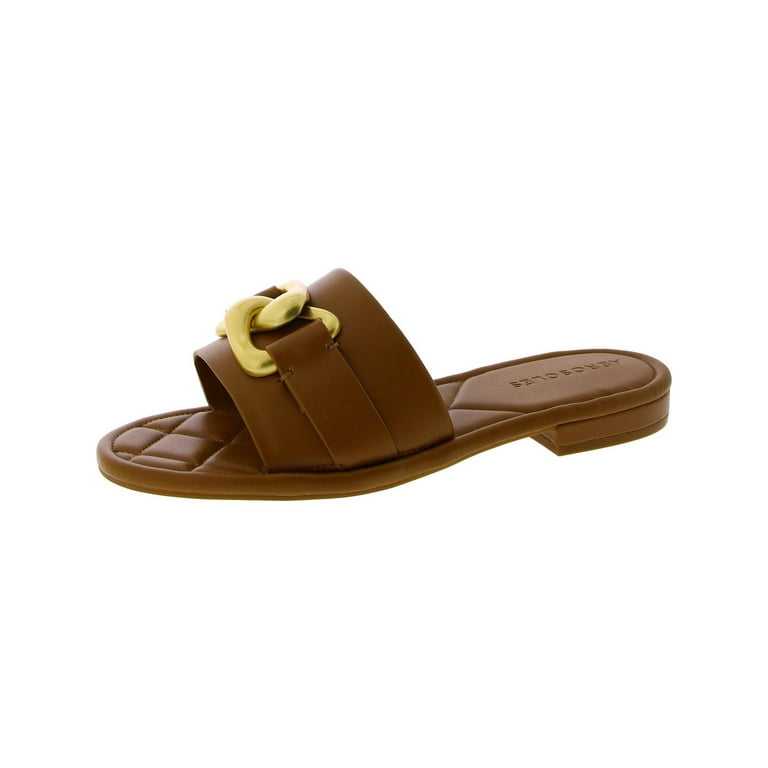 Aerosoles Womens Big Charm Slip On Slide Pool Slides