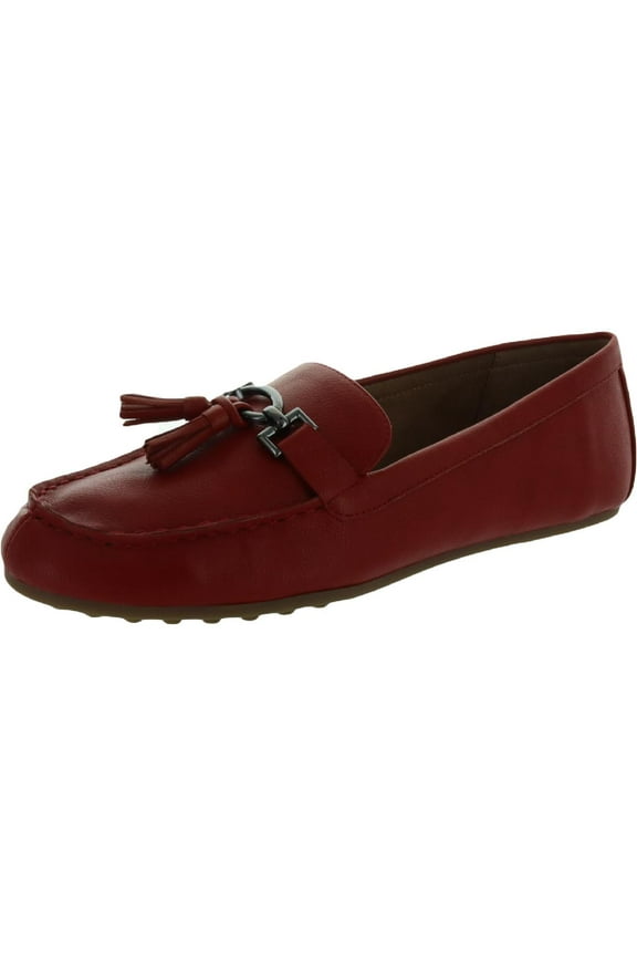 Womens Deanna Faux Leather Driving Moccasins Tassel Loafers