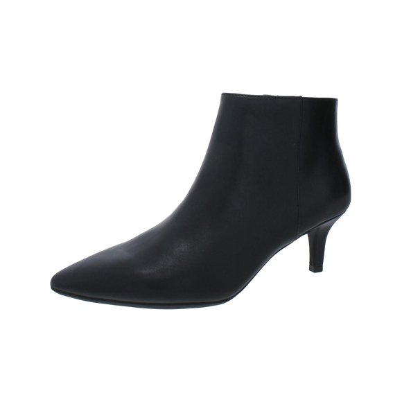 Womens Edith Faux Leather Ankle Booties