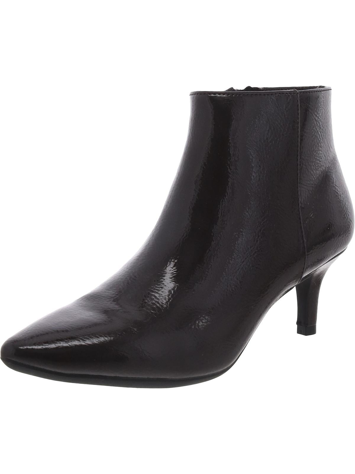 Aerosoles Womens Edith Faux Leather Ankle Booties Walmart