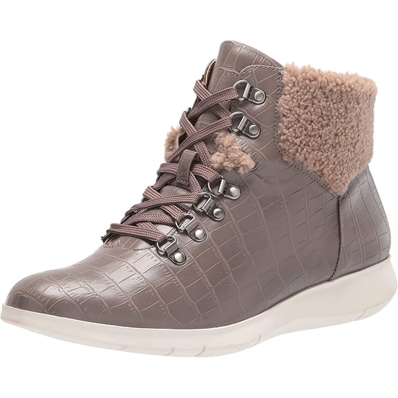 Aerosoles Frankie Ankle Boot Grey Croco FRANKIE-072 Women's Size 7