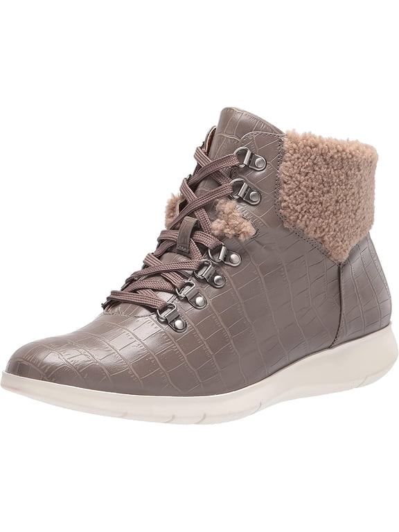 Frankie Ankle Boot Grey Croco FRANKIE-072 Women's Size 7