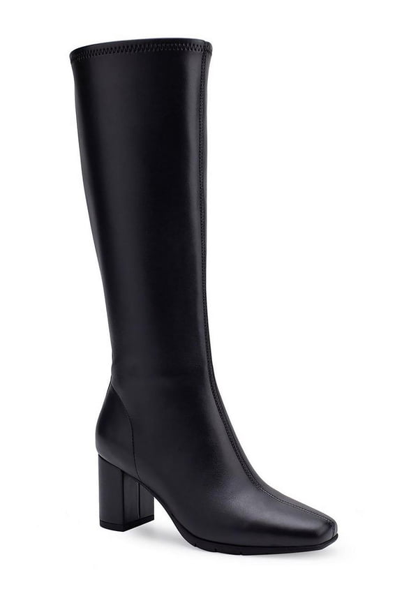 Micah Women's Faux-Leather Knee High Boots Color: Black Size: 8