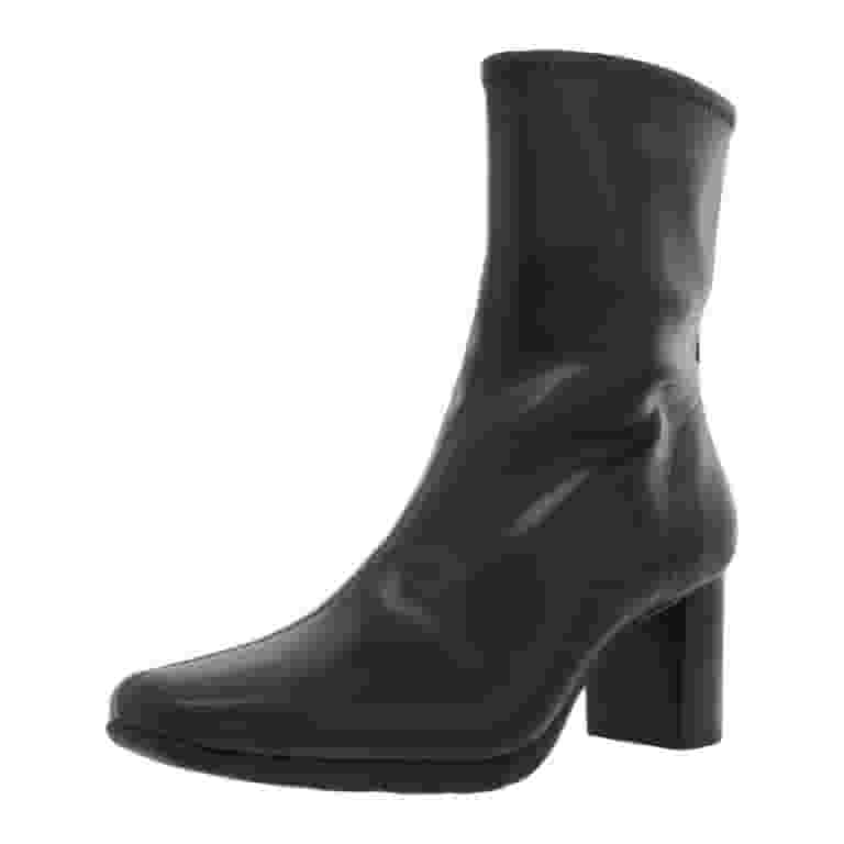 Aerosoles Womens Miley Faux Leather Block Heel Mid-Calf Boots