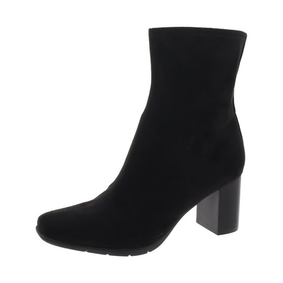 Aerosoles Womens Miley Faux Leather Block Heel Mid-Calf Boots