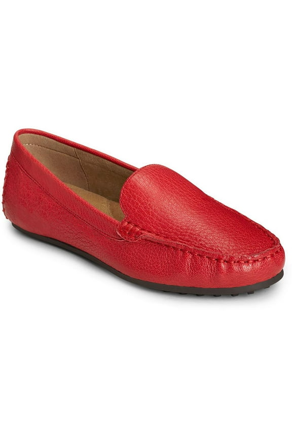 Over Drive Women's Casual Loafers Color: Red Leather Size: 7