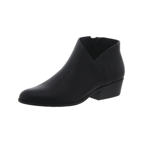 Aerosoles Womens cayu Faux Leather Asymmetric Ankle Boots