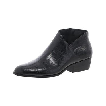 Aerosoles Womens cayu Faux Leather Asymmetric Ankle Boots