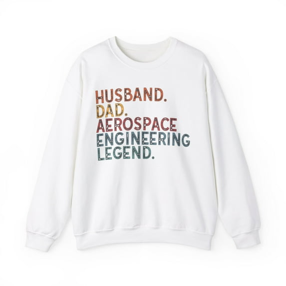 Aerospace Engineer Dad Sweatshirt Gifts Crew Neck Shirt Long Sleeve Unisex