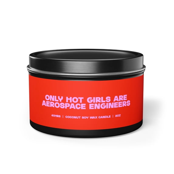 Aerospace Engineer Engineering Graduation Tin Candle Gifts Funny Home Decor