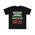 thumbnail image 1 of Aerospace Engineer  by day Binge Eater by Christmas Unisex T-shirt S-3XL, 1 of 2
