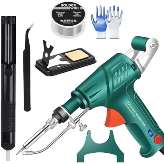 Aerospace-Grade Precision Welding Tools | Laser Accuracy for Complex Metal Fabrication, Internally Heated Industrial Laser Welding Tools, Multi-function Soldering Iron Soldering Tool Set (Green)