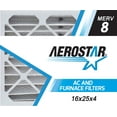 thumbnail image 1 of Aerostar 16x25x4 MERV 8 Pleated Air Filter, 2 Pack, Furnaces Filters, HVAC Filter, Air Conditioners Vent Filter Replacement for Home, 1 of 7