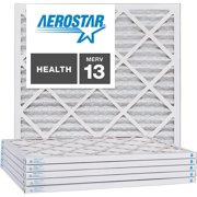 Aerostar 18x18x1 MERV 13, Pleated Air Filter, 18x18x1, Box of 4, Made in The USA