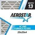 thumbnail image 1 of Aerostar 20x20x4 MERV 13 Pleated Air Filter, 1 Pack, Furnaces Filters, HVAC Filter, Air Conditioners Vent Filter Replacement for Home, 1 of 6