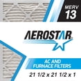 thumbnail image 1 of Aerostar 21x21x1 MERV 13 Pleated Air Filter, AC Furnace HVAC, 4 Pack, 1 of 6
