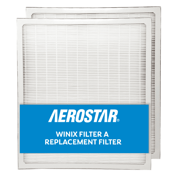 Aerostar Replacement Air Purifier Filter for Winix Filter A, 115115, 2PK
