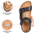 thumbnail image 1 of Aerothotic  Amulet Women's Comfortable Slingback Sandals 8 - Medium - Black, 1 of 5