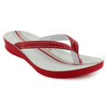 thumbnail image 1 of Aerothotic B0902Red2 Feather - Girls Flip Flops Sandals, Red - Size 2, 1 of 5