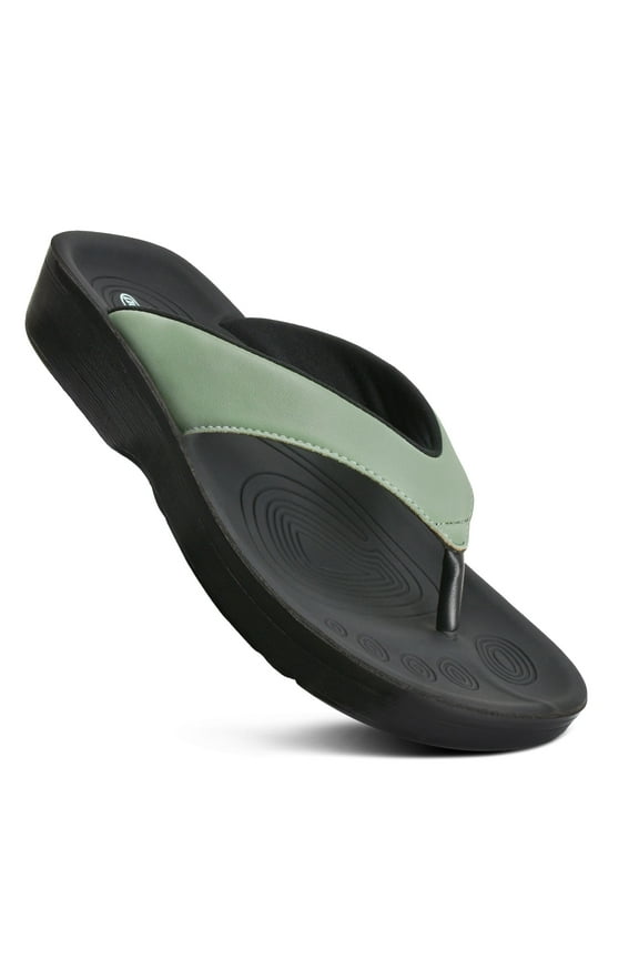Flumen Comfortable Arch Support Thong Sandals for Women