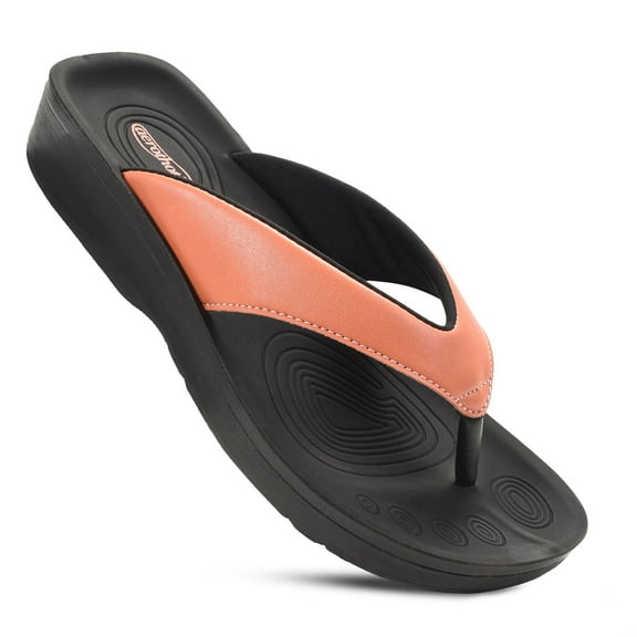 Aerothotic Flumen Comfortable Arch Support Thong Sandals for Women