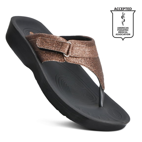 Aerothotic Glynis Arch Supportive Orthopedic Casual Flip Flops for Women