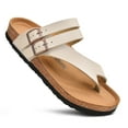 thumbnail image 1 of Aerothotic Kaizen Split Toe Cork Footbed Comfortable Slides for Women, 1 of 6