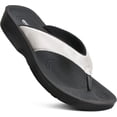 thumbnail image 1 of AEROTHOTIC Flip Flops for Women with Arch Support Plantar Fasciitis Orthopedic Cushioned Footbed Comfortable Non-Slip Sole with Padded Straps Dressy Casual Recovery Women Sandals, 1 of 7